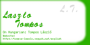 laszlo tompos business card