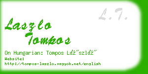 laszlo tompos business card